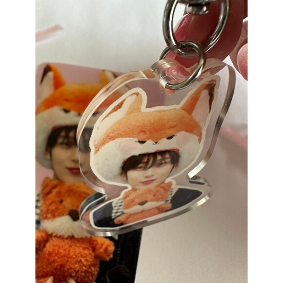 SUNOO Enhypen Desert Fox Kawaii Keychain Engene Kpop Bias - Picture 2 of 2